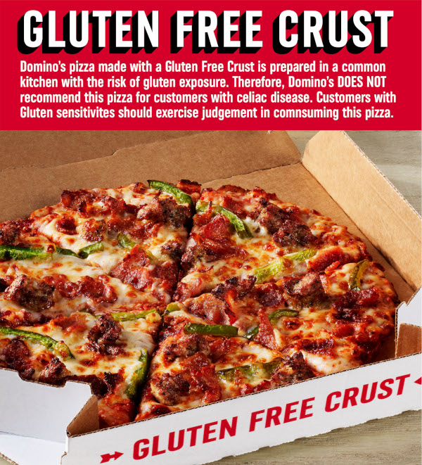 Domino'S Gluten Free Menu And Prices