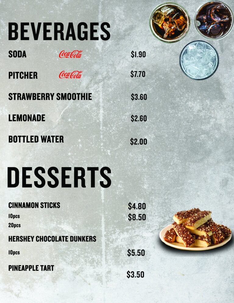 Pizza Hut Desserts Menu Prices