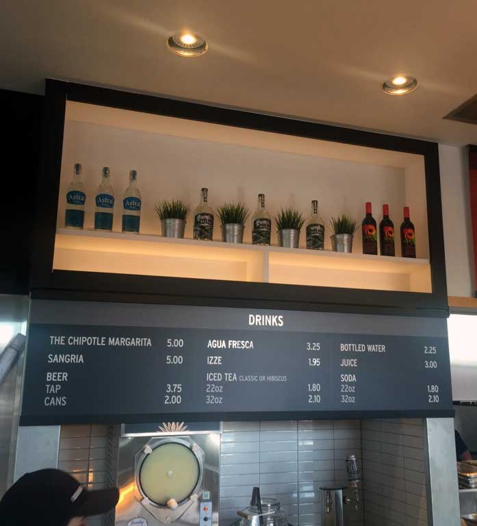 Chipotle Beer Menu