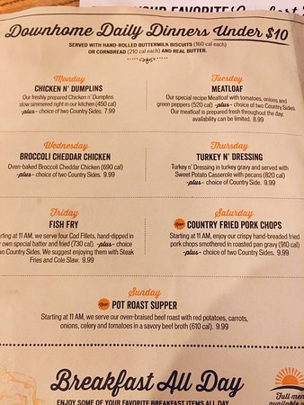 Cracker Barrel Menu With Prices Daily Specials