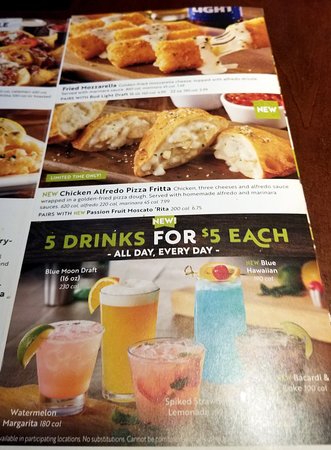 Olive Garden Happy Hour Menu