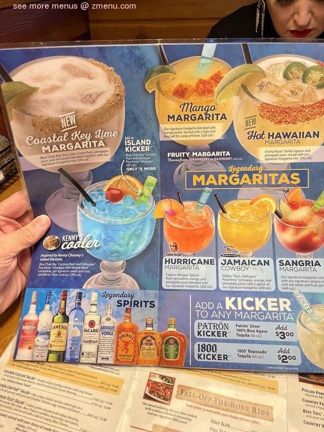 Texas Roadhouse Cocktails Menu